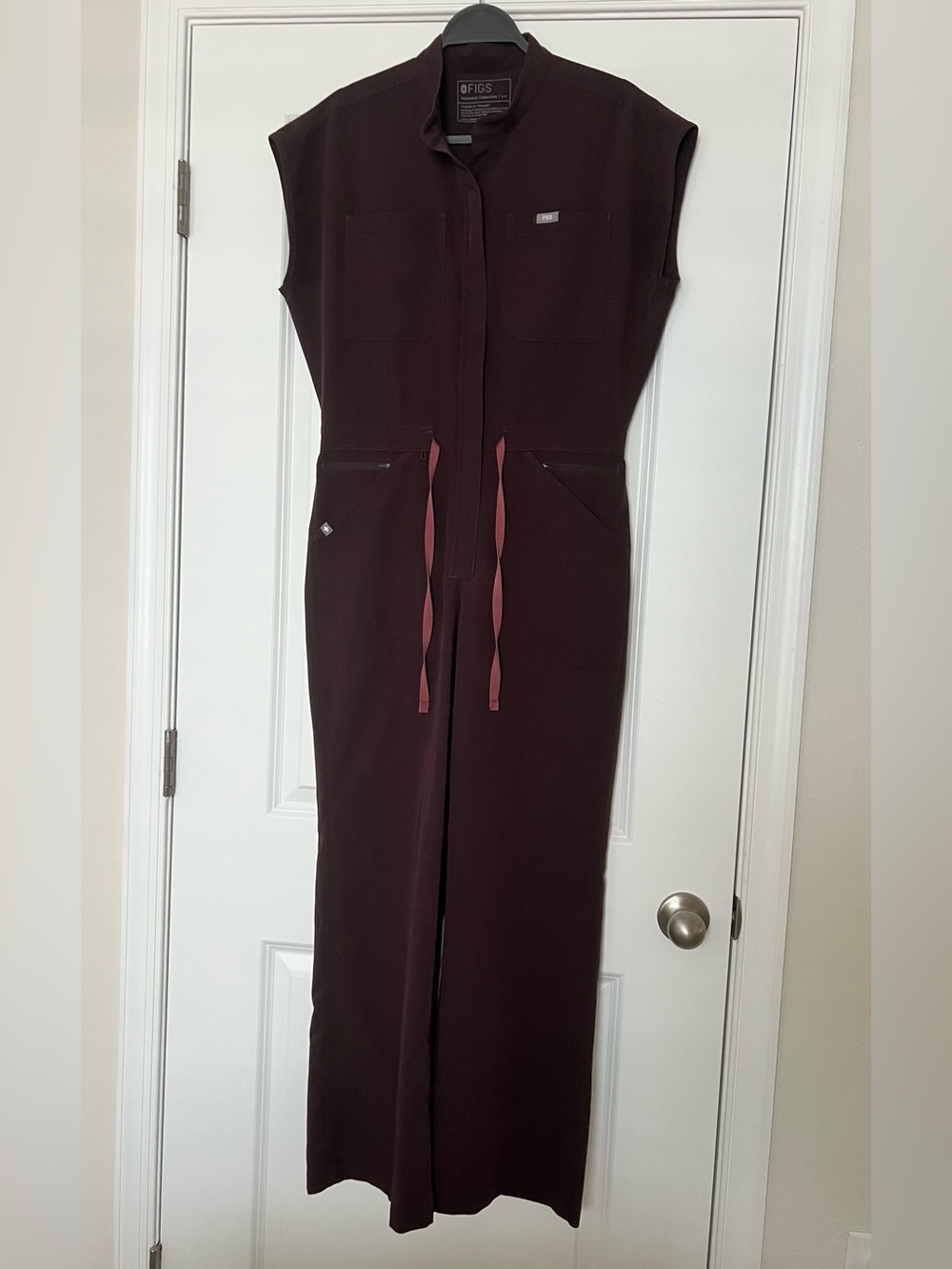 Figs Espresso Rafaela Wide Leg Jumpsuit